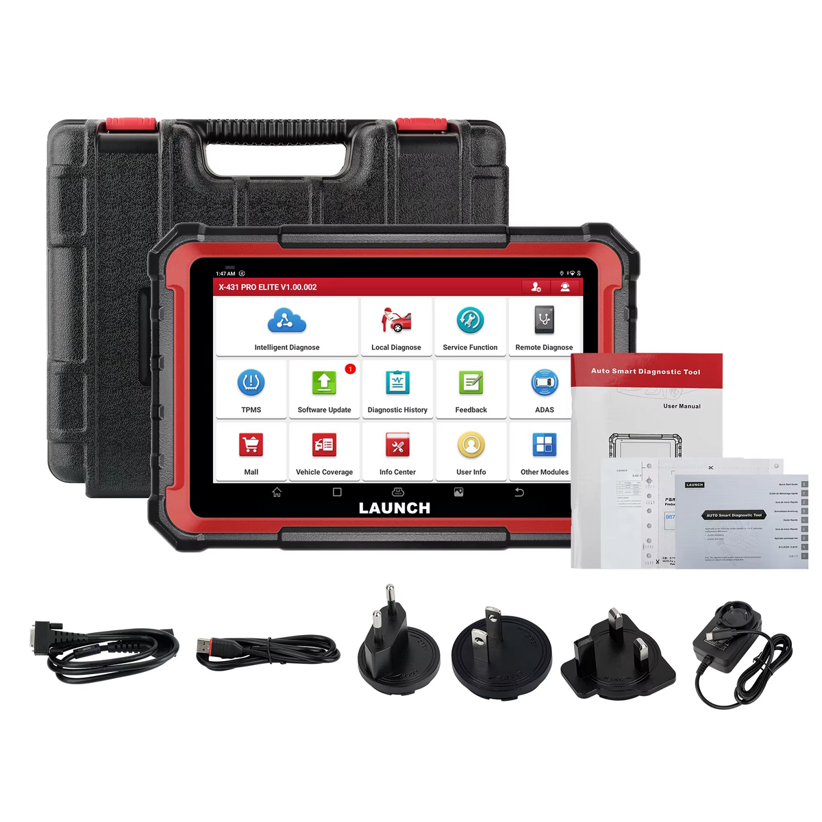 LAUNCH X-431 PRO Elite – laidinė visų sistemų diagnostika su CAN FD ir DoIP