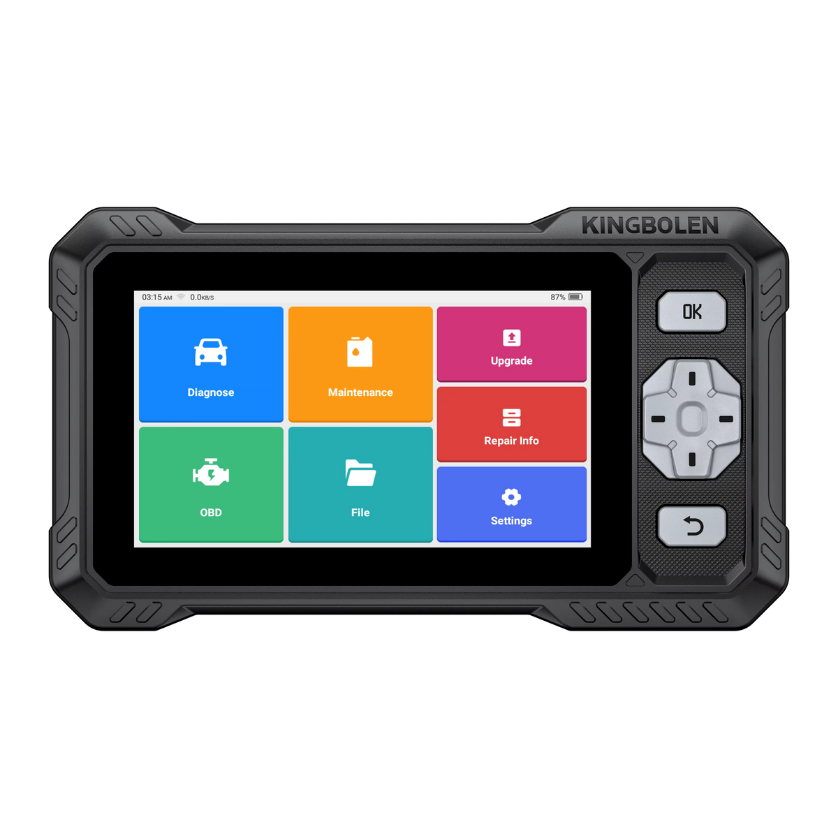 KINGBOLEN S608 – 4 sistemų diagnostika su aktyviais testais ir CAN FD