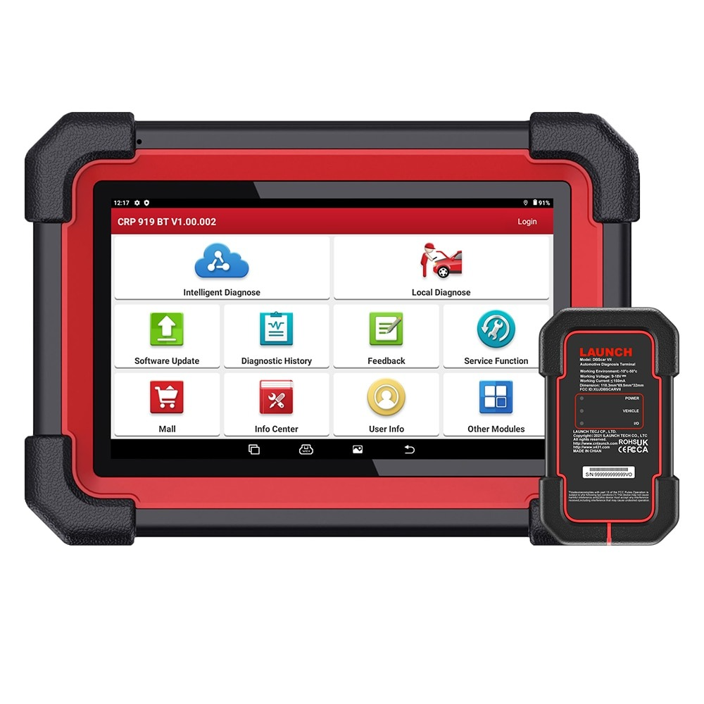 LAUNCH X-431 CRP919E BT – belaidė visų sistemų diagnostika su ECU kodavimu