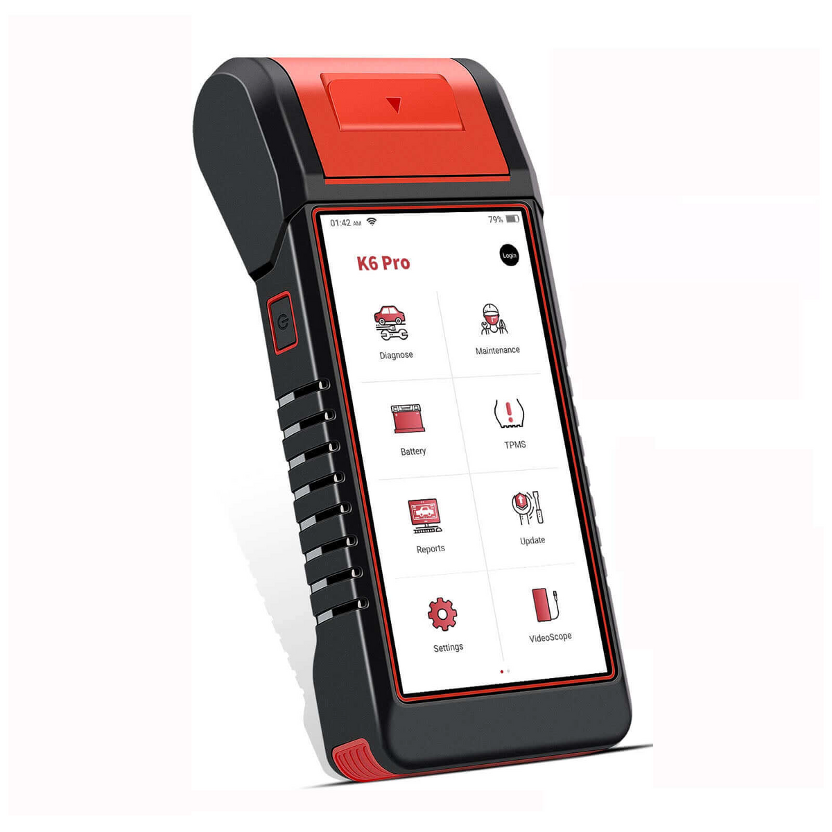KINGBOLEN K6 Pro – 4 viename diagnostika su TPMS, akumuliatoriaus testu ir spausdintuvu