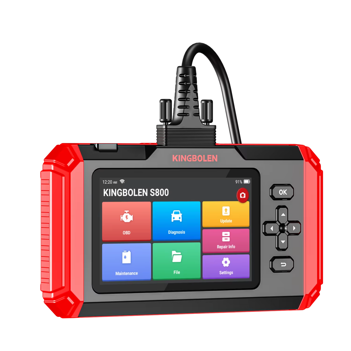 KINGBOLEN S800 – 4 sistemų diagnostika su 15 serviso funkcijų