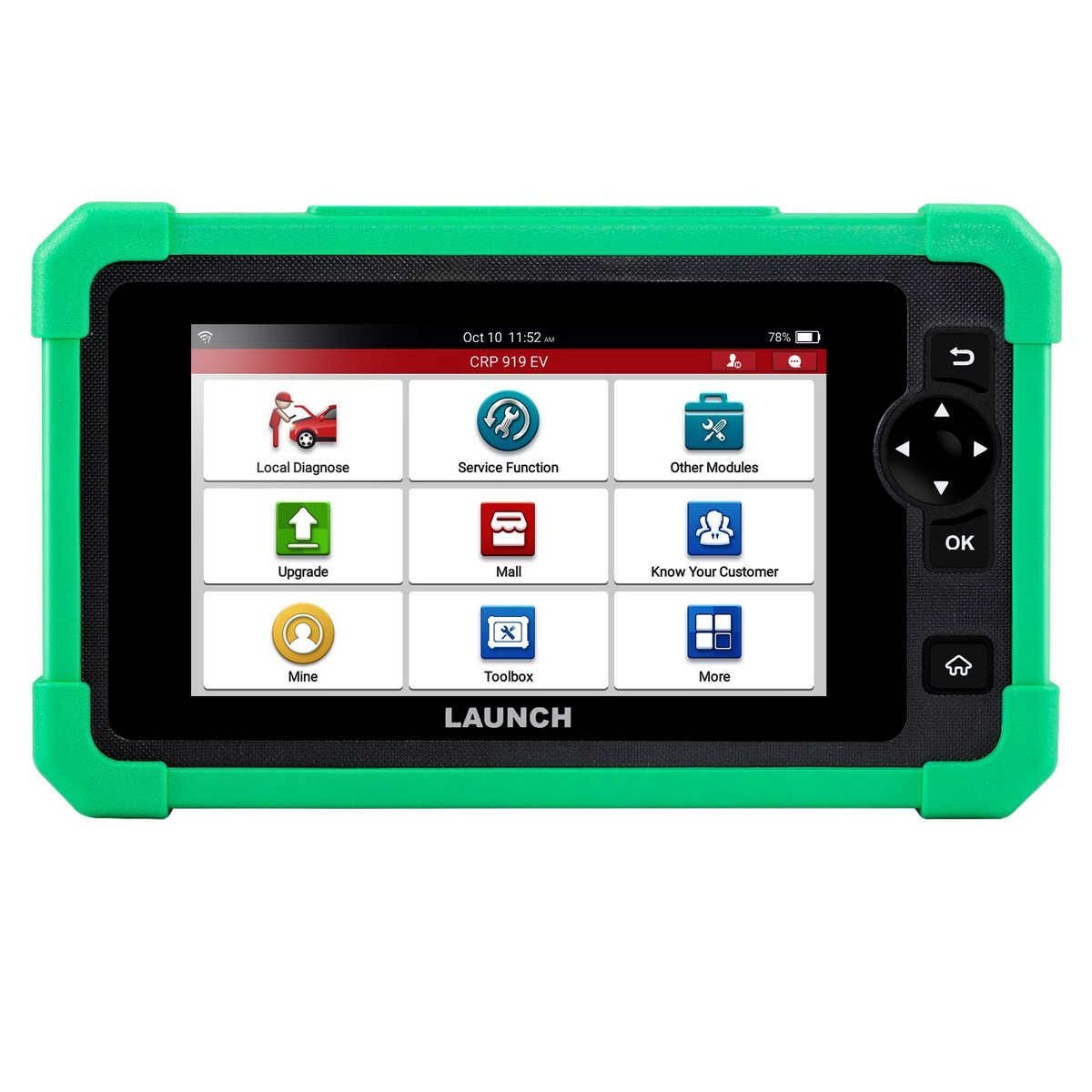 LAUNCH X-431 CRP919 EV – elektromobilių diagnostika su aktyviais testais ir baterijų patikra